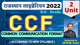 Raj librarian grade 3  New syllabus Unit 3  Common Communication Format By Sumer Sir [upl. by Nedak980]