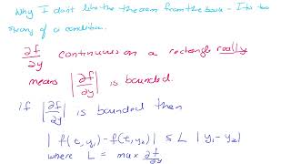 Checkability Theorem for Existence and Uniqueness for multidimensions [upl. by Stephanus]