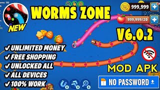 Worms Zone io Mod Apk v602 TERBARU 2024 MEGA MOD MENU  Unlimited Coin amp Unlock All Skin Mediafire [upl. by Klute]