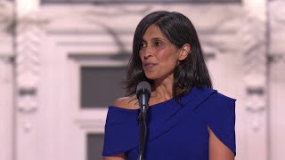 JD Vances wife Usha Vance introduces her husband at Republican National Convention [upl. by Nebe539]