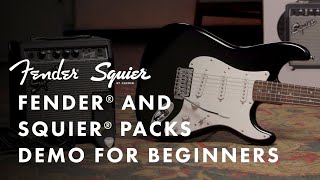 Fender and Squier Packs Demo For Beginners  Fender [upl. by Dorella130]