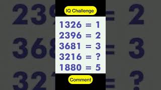 Unlock Your Genius IQ Fast💥iq mathstricksshortsSLDJfromSg [upl. by Melinde]