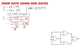 XNOR USING NOR GATE [upl. by Idhem653]