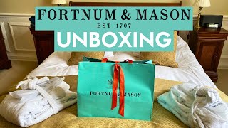 FORTNUM and MASON UNBOXING  Luxury London Department Store  JOS ATKIN [upl. by Aivalf497]