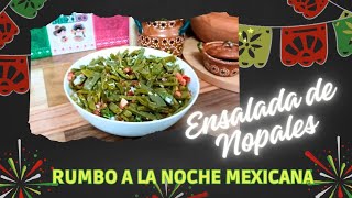 ENSALADA DE NOPALES RECETA MEXICANA ECONÓMICA FÁCIL Y SALUDABLE cocinamexicana cocinafacil [upl. by Vasta]