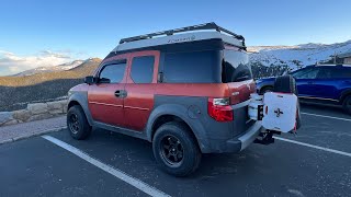 My Honda Element amp I exploring The Rocky Mountains in Colorado after Elements on the Dragon 2024 [upl. by Layton913]