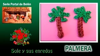 Cómo hacer una Palmera adorno Navidad con gomitas elásticas [upl. by Joly554]