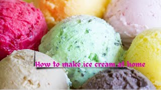 Learn how to make 6 flavours of homemade ice cream In just 5 Minutes [upl. by Esirtal]