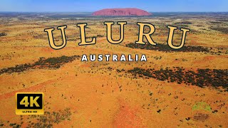 Fascinating Uluru aerial View Australia [upl. by Tilney]