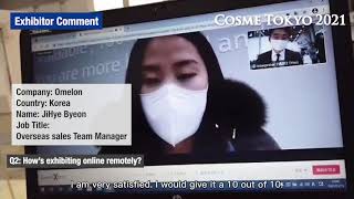 COSME Week TOKYO 2021 한국 참가사 인터뷰 영상 Part2 [upl. by Ambrosane]