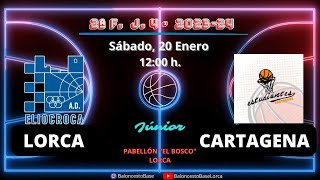 Baloncesto Junior AD Eliocroca Lorca  Estudiantes Cartagena [upl. by Devaj]