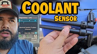 Freightliner Cascadia Coolant Sensor Replacement [upl. by Esekram903]