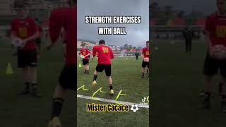 STRENGTH EXERCISE WITH BALL ⚽mistercacace strength exercise [upl. by Wobniar]