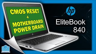 HP 840 G3  CMOS Reset  Motherboard Power Drain [upl. by Gosney]