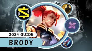 Brody Guide 2024 New Best Build Emblem Set for Brody  Mobile Legends [upl. by Sokim357]