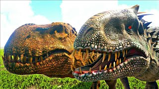 Ark Survival Evolved Indominus Rex Vs Vastatosaurus Rex V RexHíbrido Treta Jurassica 11 [upl. by Ettevahs411]