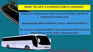 Conductors License Exam Review English [upl. by Wei]