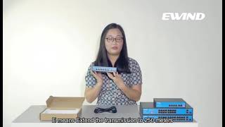 Introduction of the 8 Port 10100Mbps PoE Switch from Ewind [upl. by Yokum406]