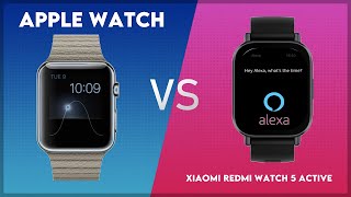 Apple Watch vs Xiaomi Redmi Watch 5 Active Comparison [upl. by Ladd]