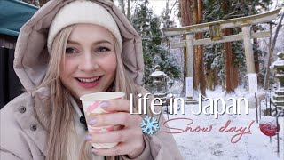 Day in my Life Japan ❄️ SNOW DAY [upl. by Kos]