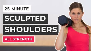 25Minute Dumbbell Shoulder Workout [upl. by Novhaj]