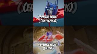 Optimus Prime TF ONE vs Optimus Prime Earthspark transformers shorts versus edit [upl. by Bathesda652]