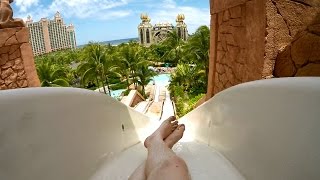 Atlantis Aquaventure  Challenger Speed Slides  Nassau Bahamas [upl. by Zurn]