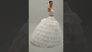 Quinceañera Dress Petticoat Wedding Dress Underskirt Bridal Ball Gown Crinoline [upl. by Aisan548]