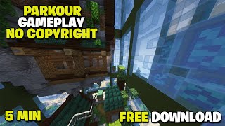 Minecraft Parkour  5 Minutes No Copyright Gameplay  1440p 60FPS  45 [upl. by Lisabeth]