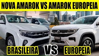 NOVA AMAROK 2025 DO BRASIL VS A AMAROK EUROPEIA [upl. by Almira827]