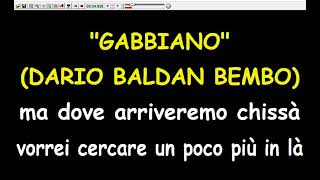 Dario Baldan Bembo  Gabbiani Karaoke Devocalizzata [upl. by Eilzel]