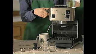 Starbucks Barista Espresso Machine Instructional Video 1998 HQ [upl. by Klockau269]