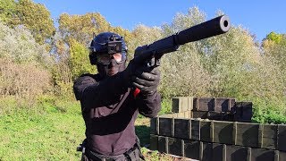 Novritsch SSX23 airsoft gameplay ends with blood [upl. by Seumas]