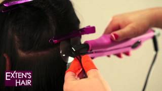 Tutorial  Extension de Cheveux à Chaud  Keratine [upl. by Rome]