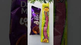 Dairy Milk Lollipop or Sour Belt Candy Popsicle shorts youtubeshorts [upl. by Aneles]