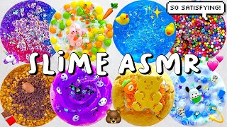 1 HOUR SLIME ASMR 💖 more of my crunchy slime collection  20222023 [upl. by Elga738]