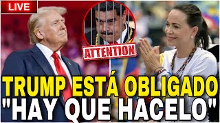 TRUMP ESTÁ OBLIGADO MARIA CORINA quotHACER LO QUE SE TENGA QUE HACERquot SoyFabianDicosta [upl. by Laven]