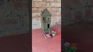 Amazing clay house making 🏠 ll clayhouse mudhouse craft [upl. by Aeniah234]