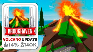 NEW VOLCANO in BROOKHAVEN 🏡RP [upl. by Xavler781]