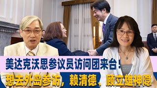 陈美秀：美达克沃思参议员访问团来台！想去外岛参访，赖清德、顾立雄神隐 [upl. by Sklar]