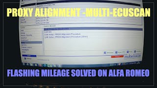 Flashing mileage on Alfa Romeo Giulietta SOLVED  Proxy allignment using multiecuscan Fiat [upl. by Dace91]