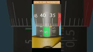 How to use outside micrometre mechanical engineer metrology micrometer reels [upl. by Aneerb]