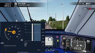 ETCS Level 1 simulation TSW3 HTML5 DMI b1451 [upl. by Neuburger]