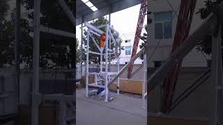 Electric hoist type Ton bag dumping stationBigbag unload station with screw conveyor [upl. by Idnar]