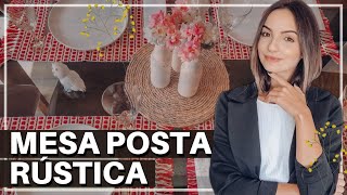 MESA POSTA COMO MONTAR MESA POSTA RÚSTICA Ideal para CHURRASCO ALMOÇO ÁREA EXTERNA OU NA CHÁCARA [upl. by Ayana]