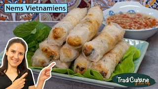 TOUS LES SECRETS POUR AVOIR DES NEMS CROUSTILLANTS Recette Vietnamienne  Sauce Faite Maison [upl. by Comyns693]