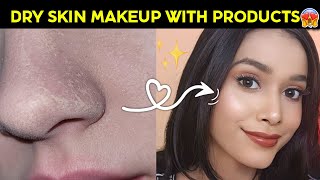 Dry Skin Makeup Tutorial 100 Works✅😳stepbystep beauty dewymakeup dryskin beautytips [upl. by Anyak517]