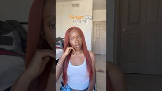 Ginger wig tutorial for fall gingerwig blackgirlhairstyles fallhairstyle wigtutorial [upl. by Autry]