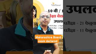 Maharashtra State Board Exam Schedule amp Major Updates [upl. by Ssidnak]