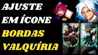 Bordas Novas Skins Valquíria de Aço Novos Ícones Emotes e Ajustes no League of Legends [upl. by Saidee603]